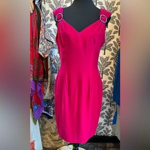 Laura Winston Pink velvet dress size 7/8